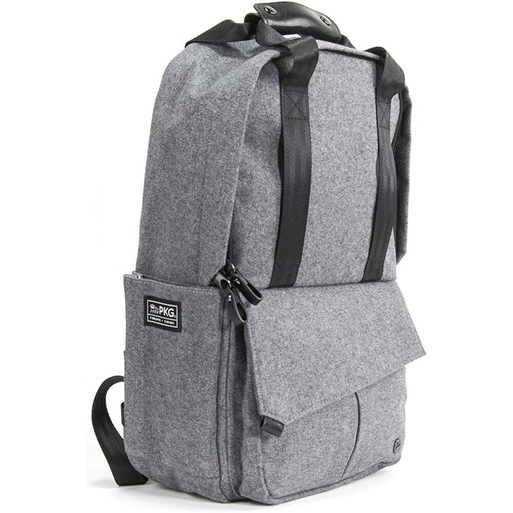PKG Rosseau Mini Tote/Backpack Grey Wool 15 Liters of volume